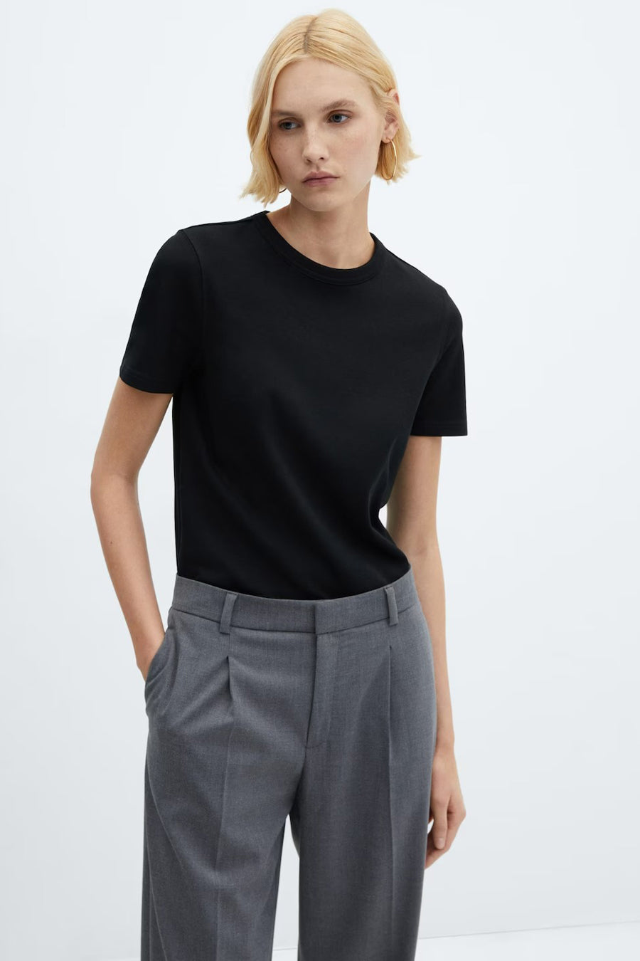 Top (korte mouwen) Zwart - Mango