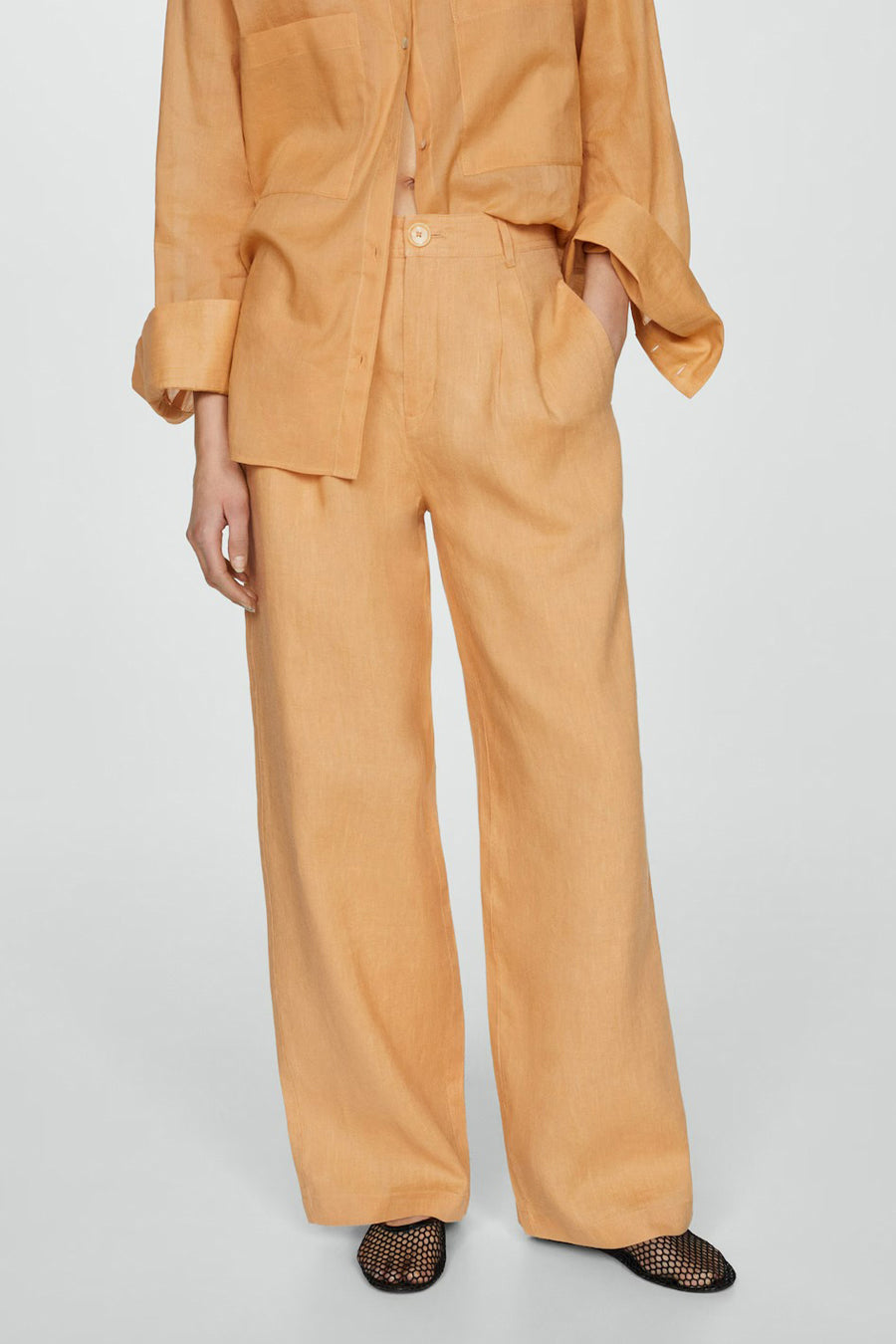 Kostuumbroeken Oranje - Mango