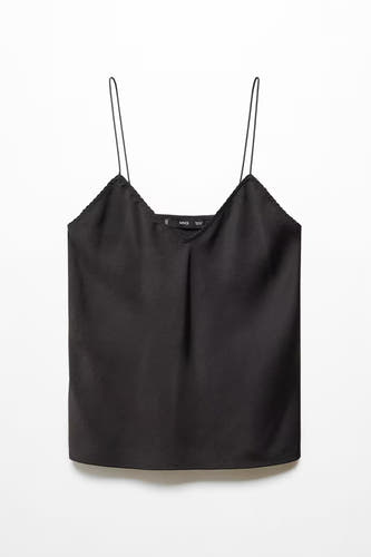 Top (spaghettibandjes) Zwart - Mango
