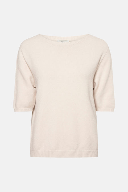 Trui met ronde hals Beige - Terra di Siena