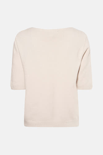 Trui met ronde hals Beige - Terra di Siena