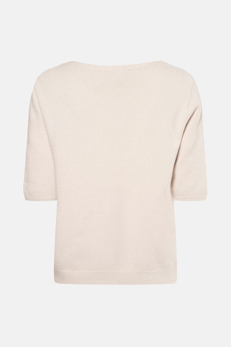 Trui met ronde hals Beige - Terra di Siena