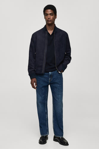 Jas (kort) Blauw - Mango