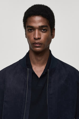 Jas (kort) Blauw - Mango
