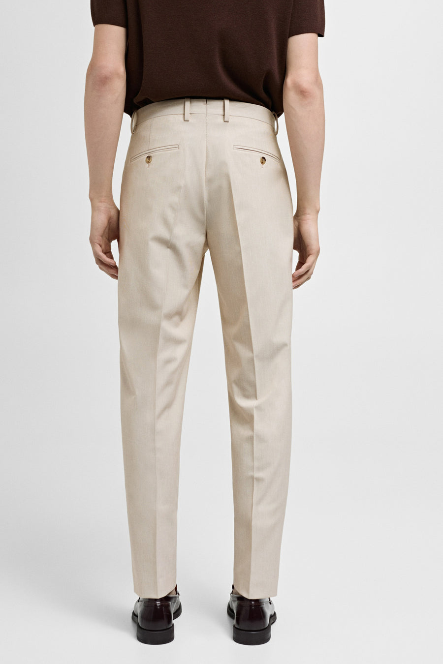 Kostuumbroek Beige - Mango