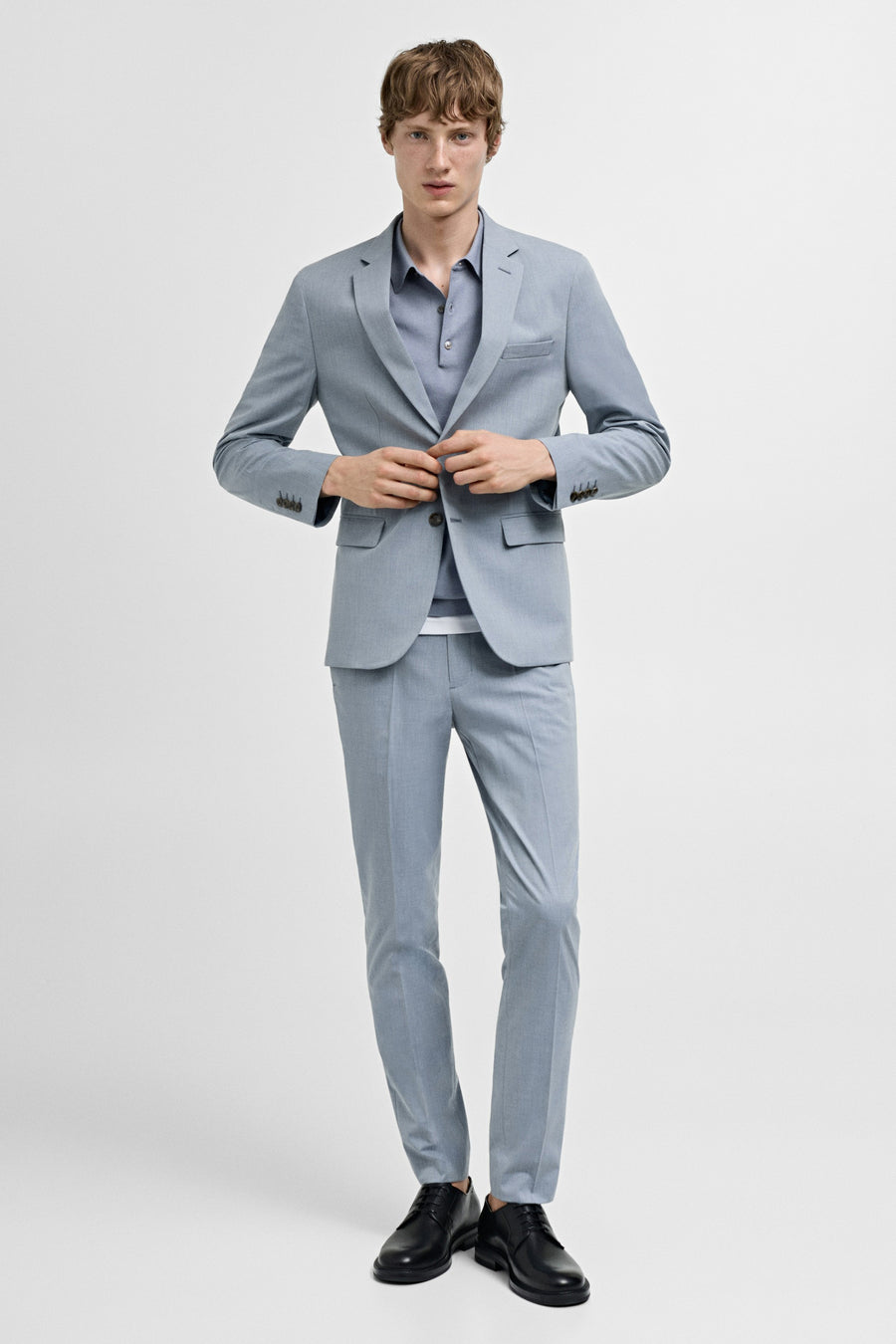 Kostuumbroek Blauw - Mango