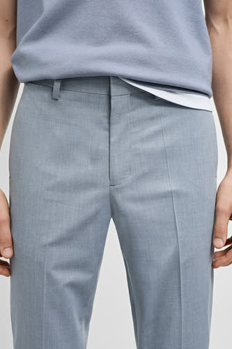 Kostuumbroek Blauw - Mango