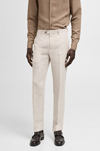 Kostuumbroek Beige - Mango