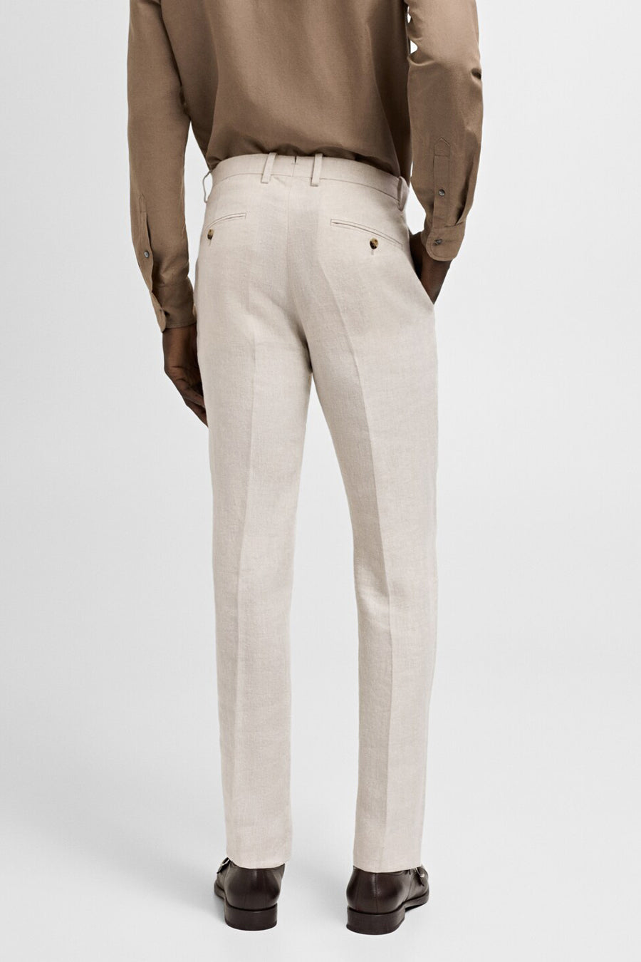 Kostuumbroek Beige - Mango