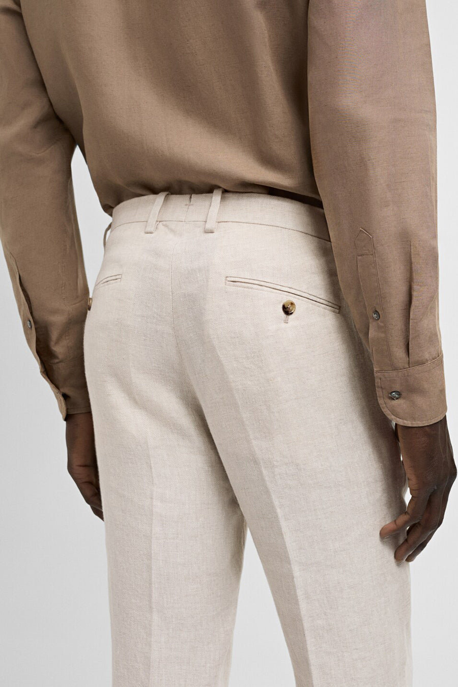 Kostuumbroek Beige - Mango