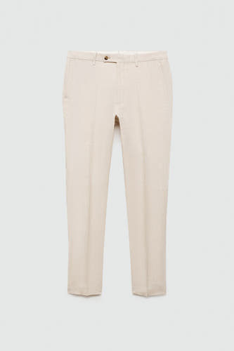 Kostuumbroek Beige - Mango