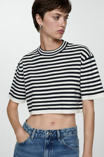 Trui met ronde hals Blauw - Mango