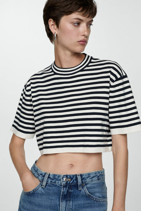 Trui met ronde hals Blauw - Mango