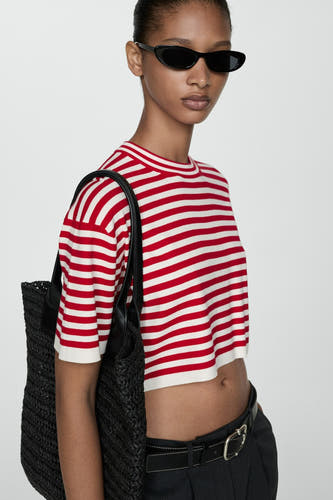 Trui met ronde hals Rood - Mango