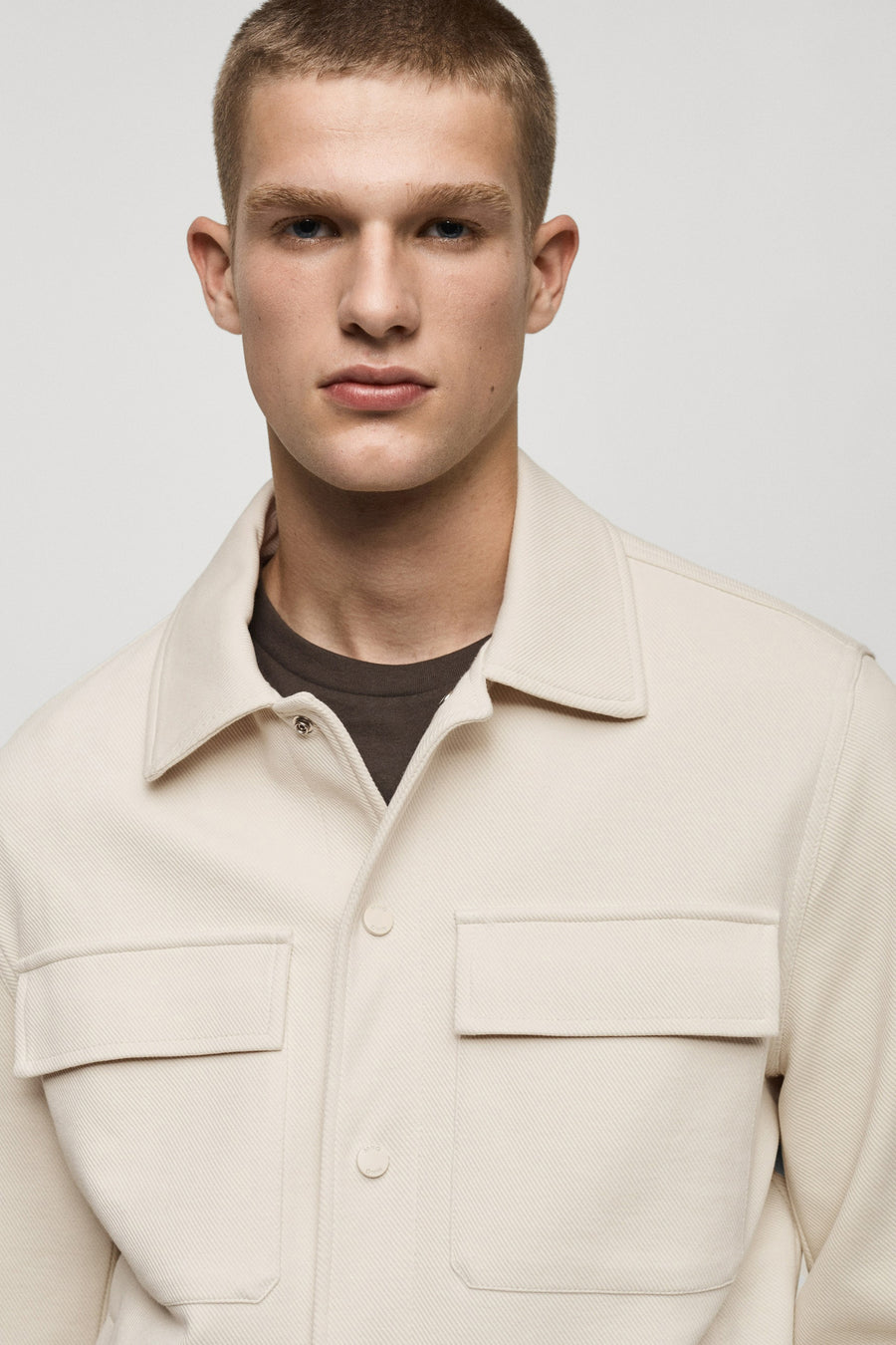 Hemd (lange mouwen) Beige - Mango