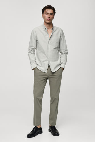 Hemd (lange mouwen) Groen - Mango