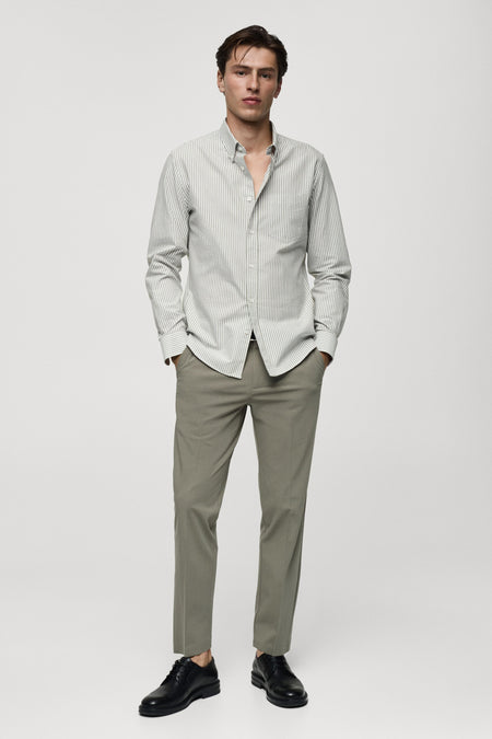 Hemd (lange mouwen) Groen - Mango