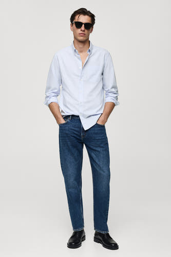 Hemd (lange mouwen) Blauw - Mango