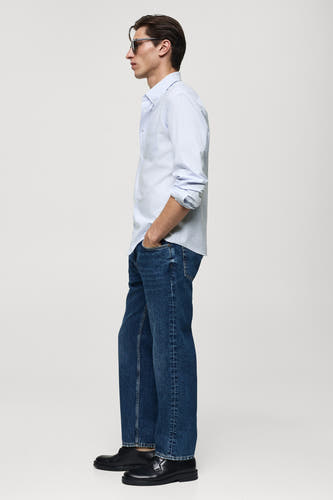 Hemd (lange mouwen) Blauw - Mango