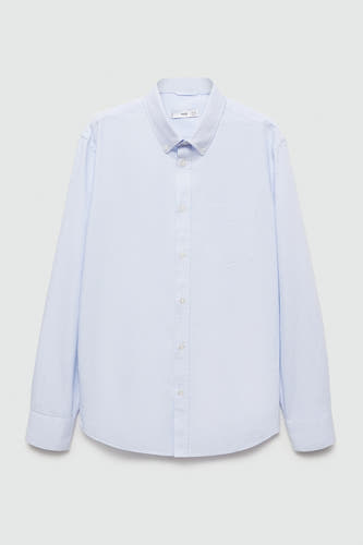 Hemd (lange mouwen) Blauw - Mango