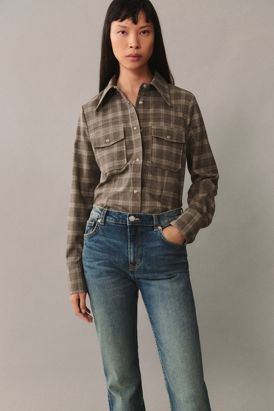 VIOLETA - dark blue denim