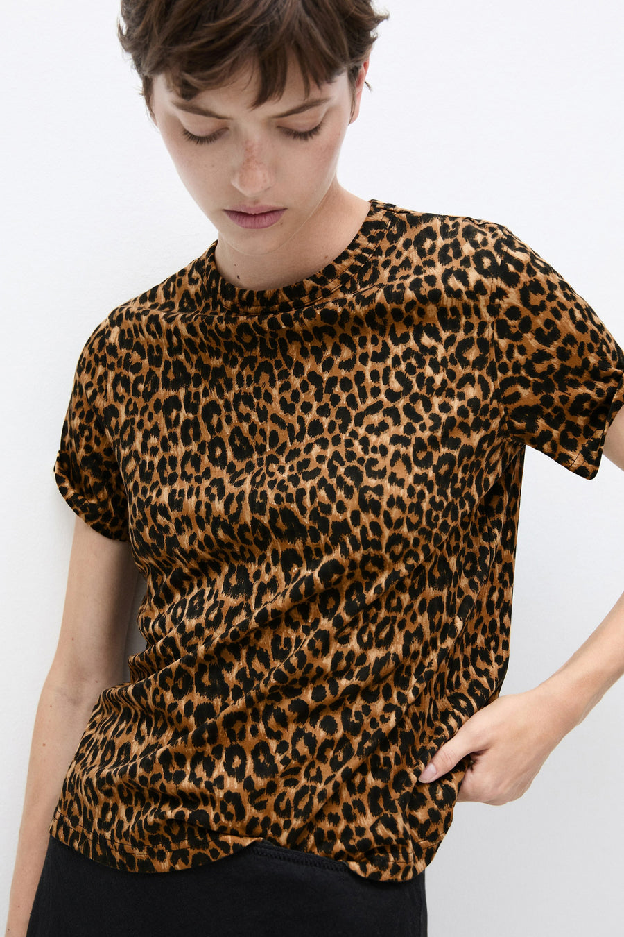 T-shirt (korte mouwen) Bruin - Mango