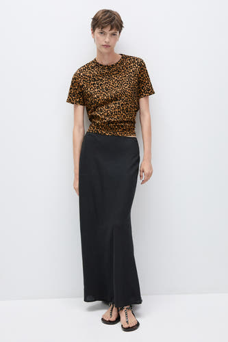 T-shirt (korte mouwen) Bruin - Mango