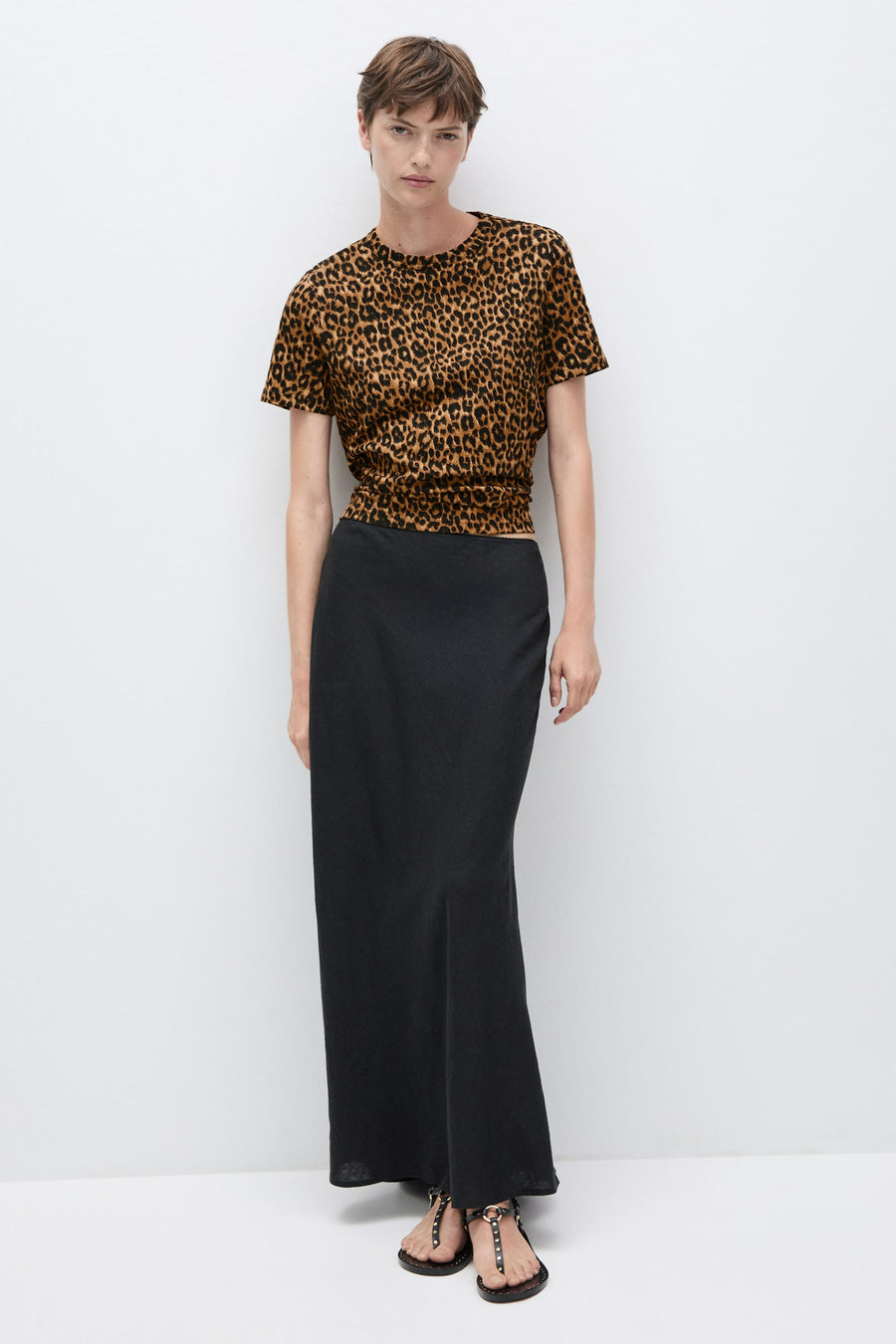 T-shirt (korte mouwen) Bruin - Mango
