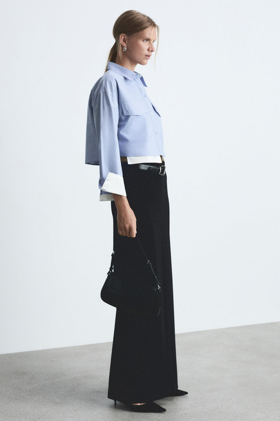 Hemd (lange mouwen) Blauw - Mango