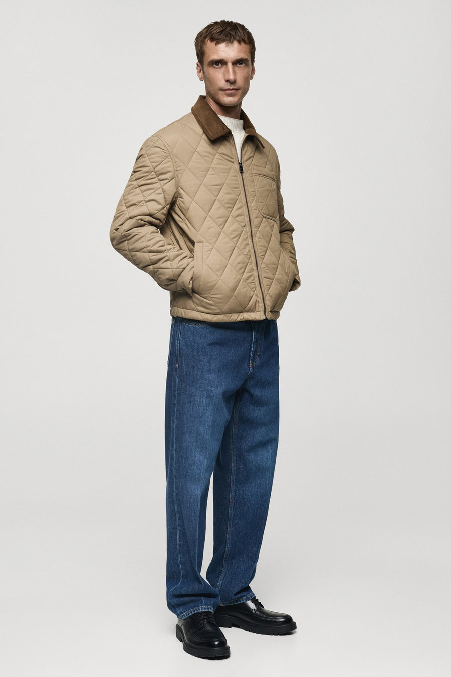 Jas (kort) Beige - Mango