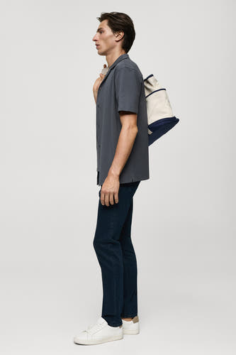 Jeans slim Dark blue denim - Mango