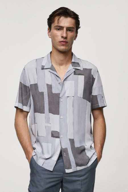 Hemd (lange mouwen) Grijs - Mango