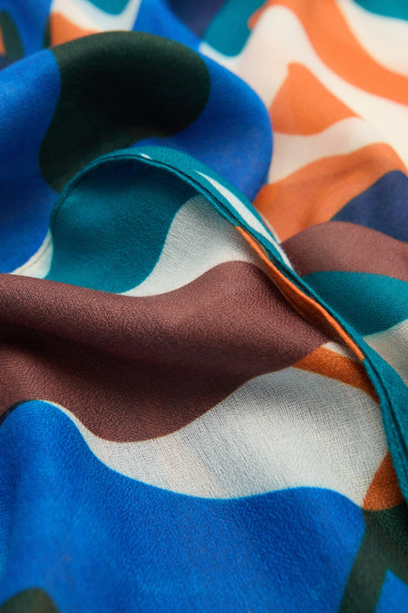 Zomersjaal Blauw - Mango