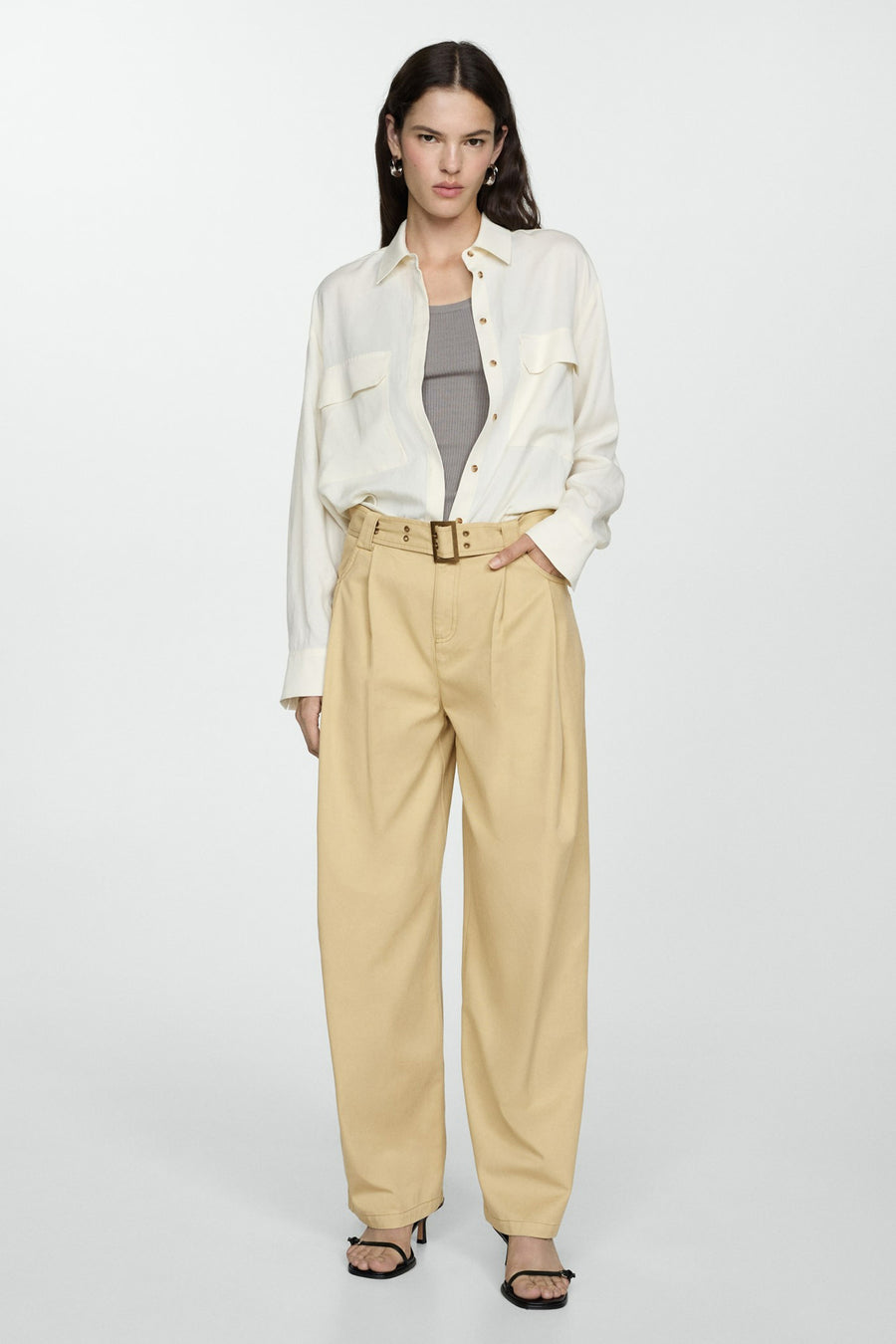 Broek Wit - Mango
