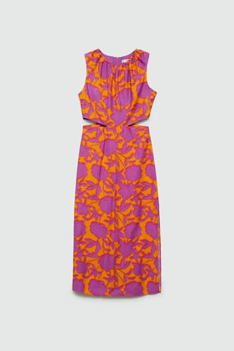 Kleedjes zonder mouwen Oranje - Mango