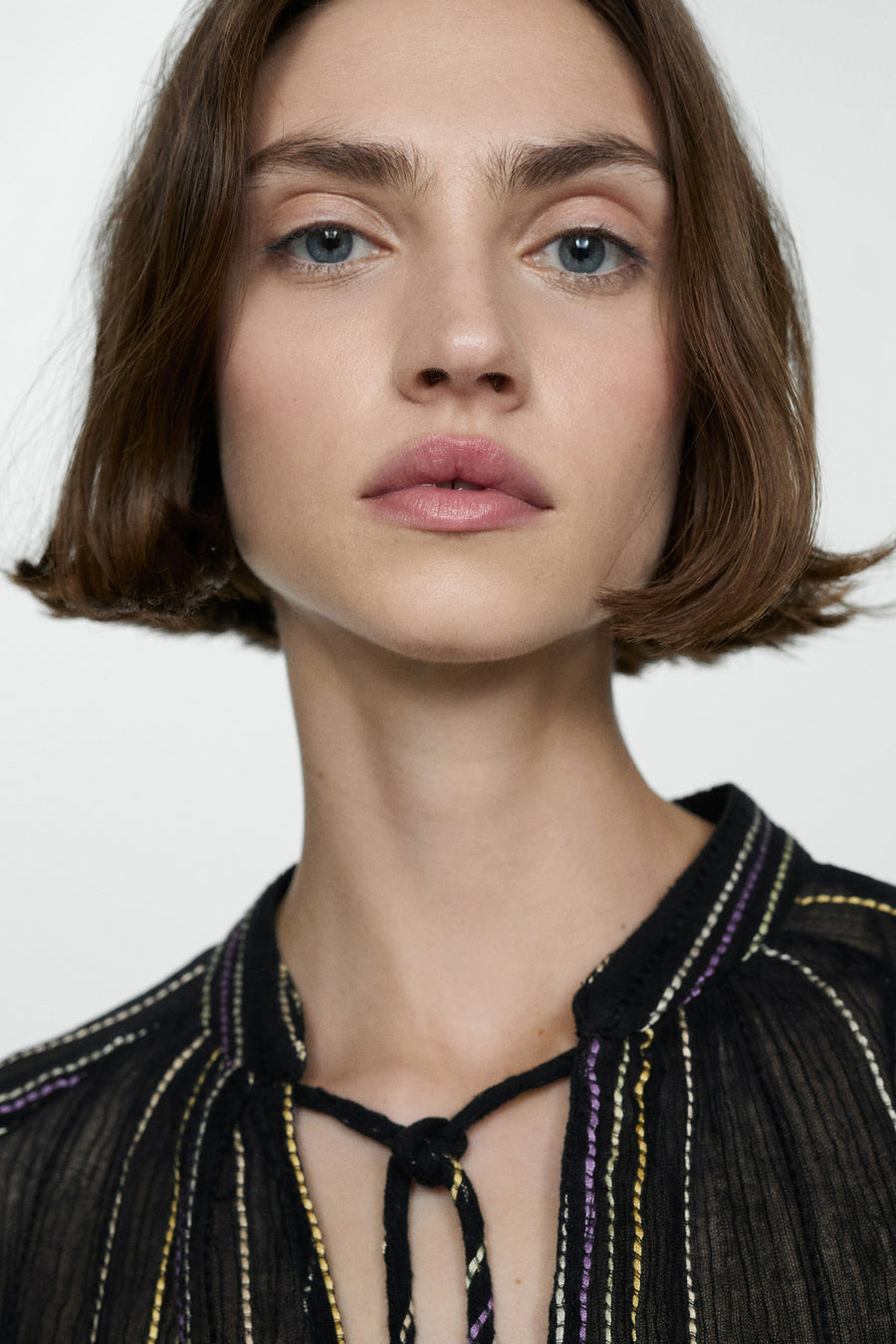 Blouse 3/4 Zwart - Mango