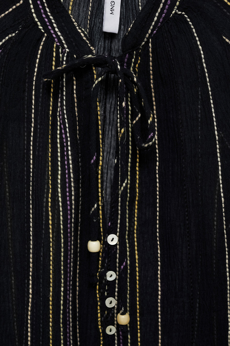 Blouse 3/4 Zwart - Mango