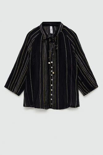 Blouse 3/4 Zwart - Mango