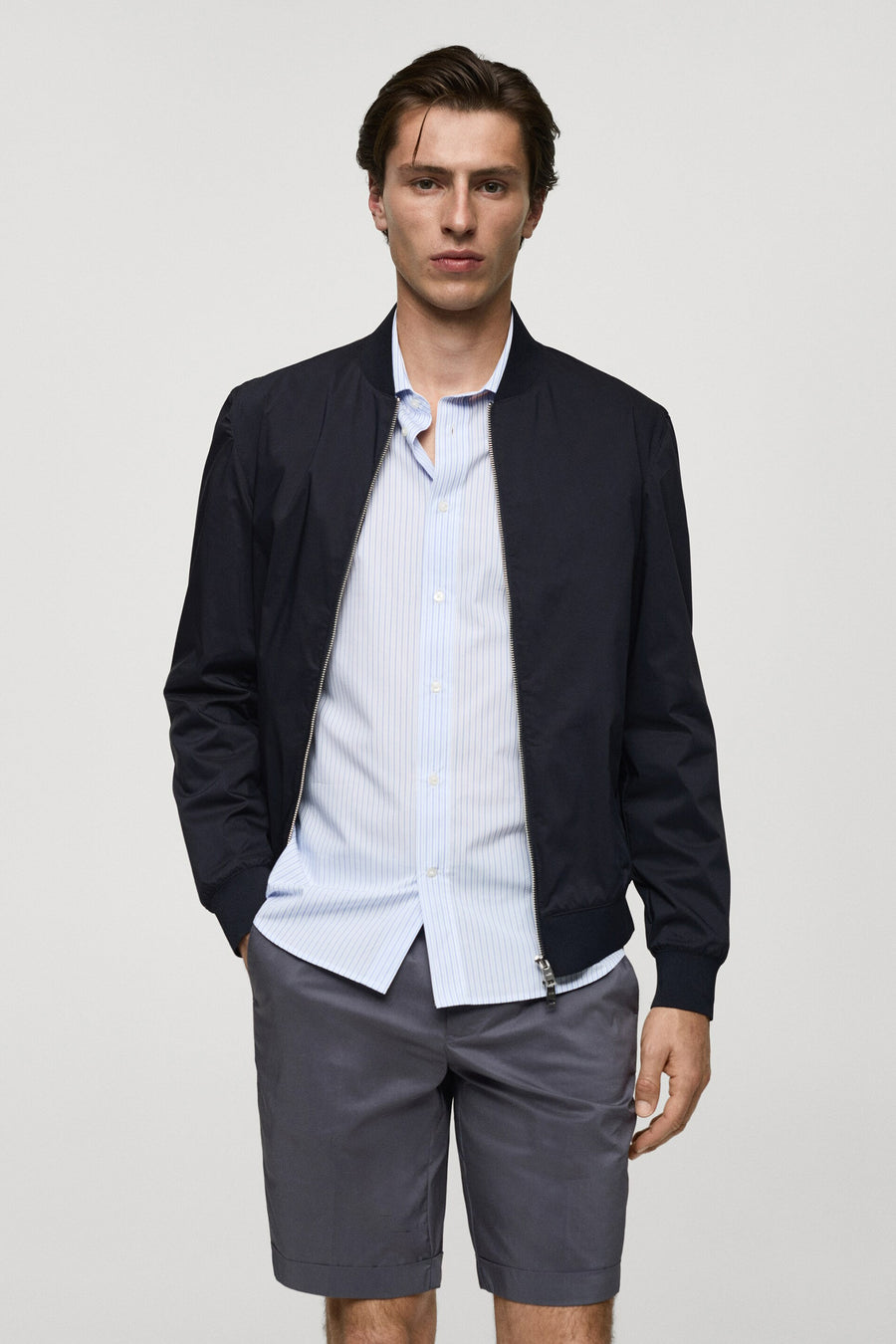 Jas (kort) Blauw - Mango