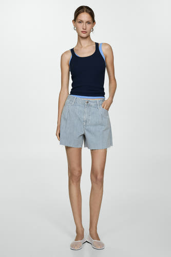 Short Blauw - Mango