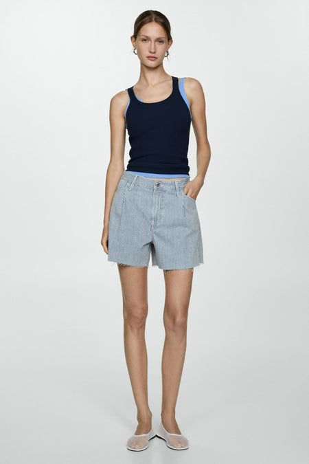 Short Blauw - Mango