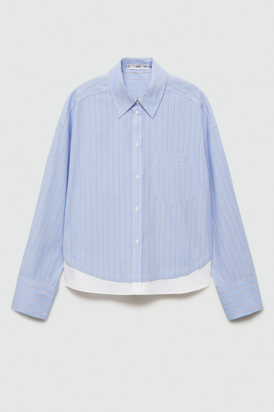 Hemd (lange mouwen) Blauw - Mango
