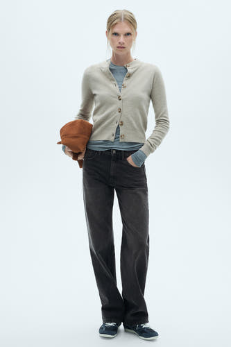 Jeans straight Zwart - Mango