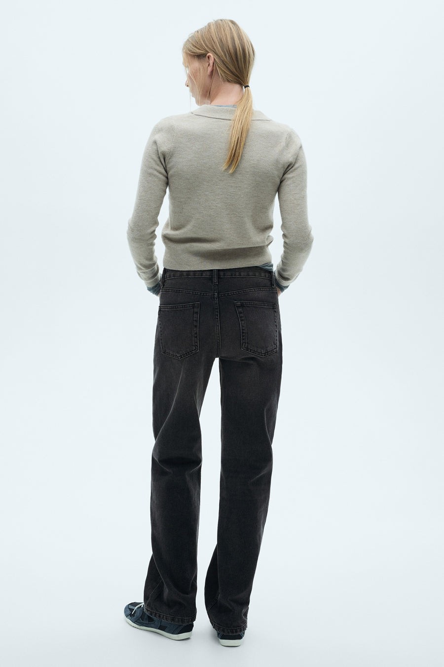 Jeans straight Zwart - Mango