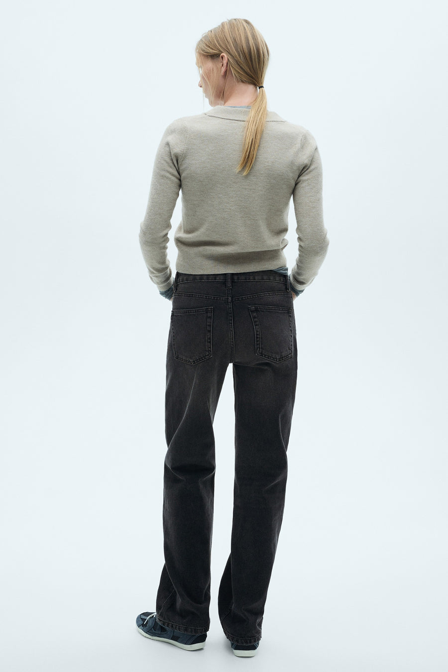 Jeans straight Zwart - Mango