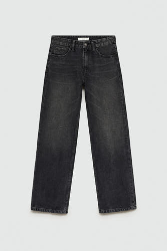 Jeans straight Zwart - Mango