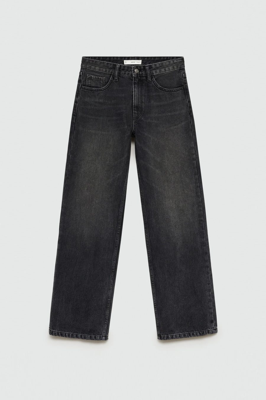 Jeans straight Zwart - Mango