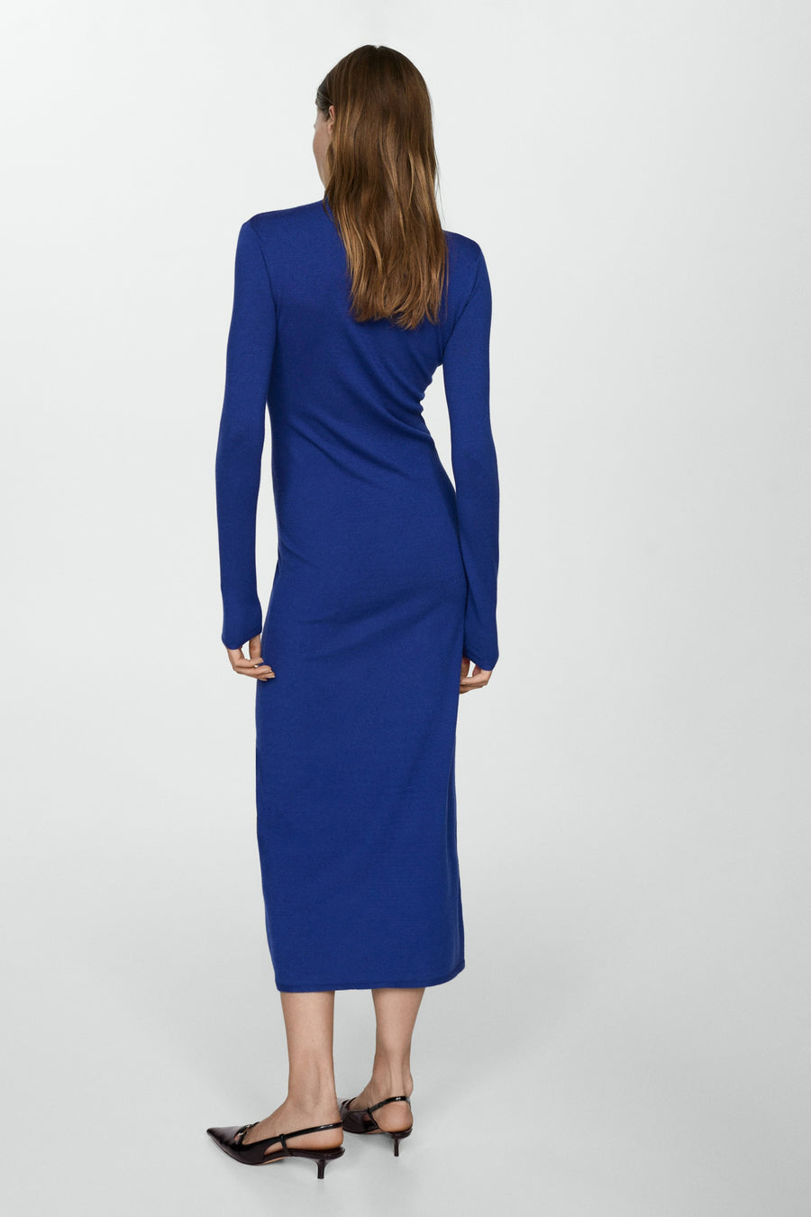 Kleedjes (lange mouwen) Blauw - Mango