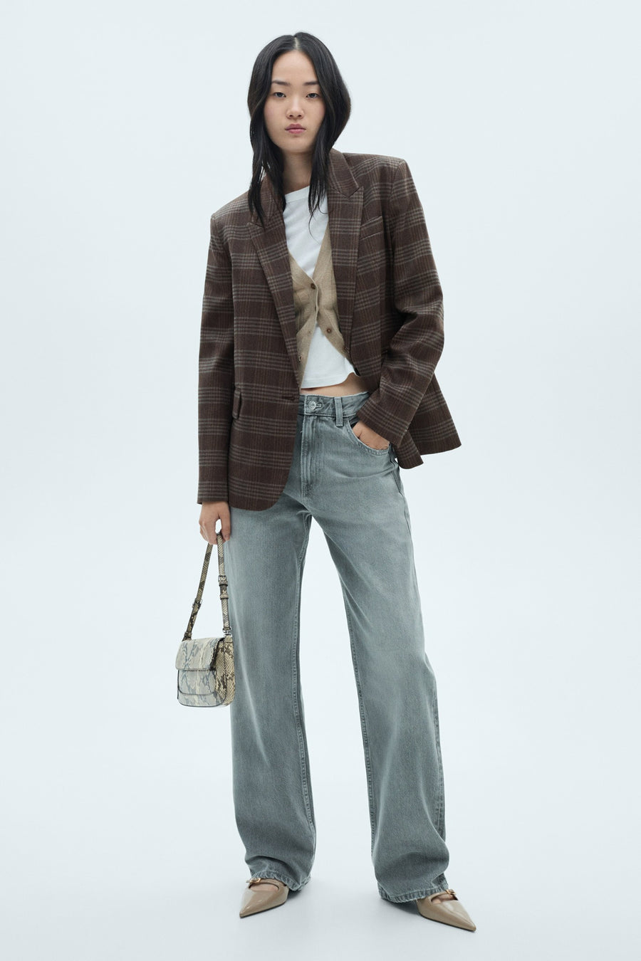 Blazer Bruin - Mango