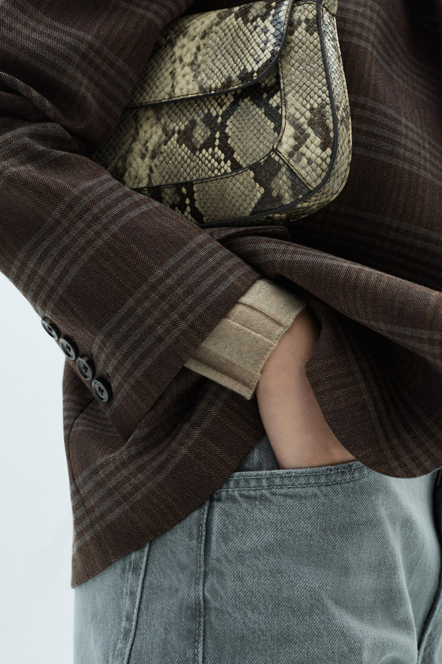 Blazer Bruin - Mango